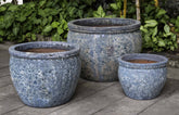 Campania Saona Planter - Aqua Blue Coral - Set of 3
